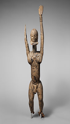 Male Figure with Raised Arms