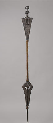 Ceremonial Staff: Seated Female Finial (Kibango)