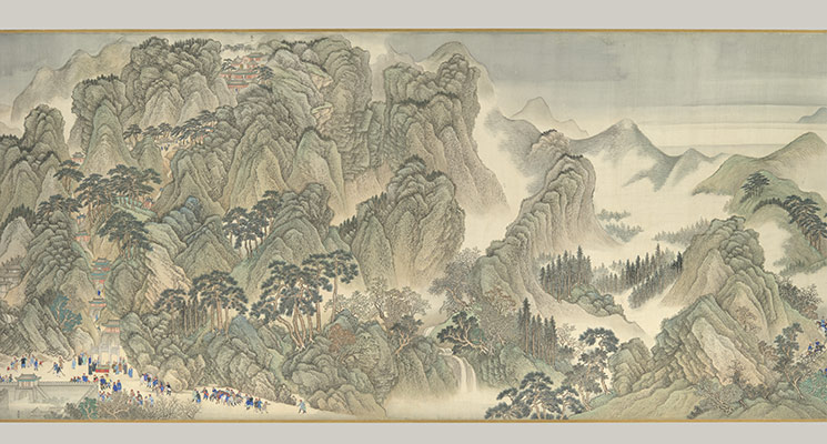 The Kangxi Emperors Southern Inspection Tour, Scroll Three: Jinan to Mount Tai