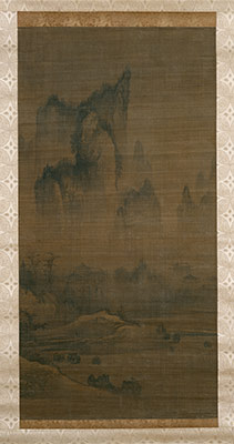 Evening bell from mist-shrouded temple (left); Autumn moon over Lake Dongting (right)