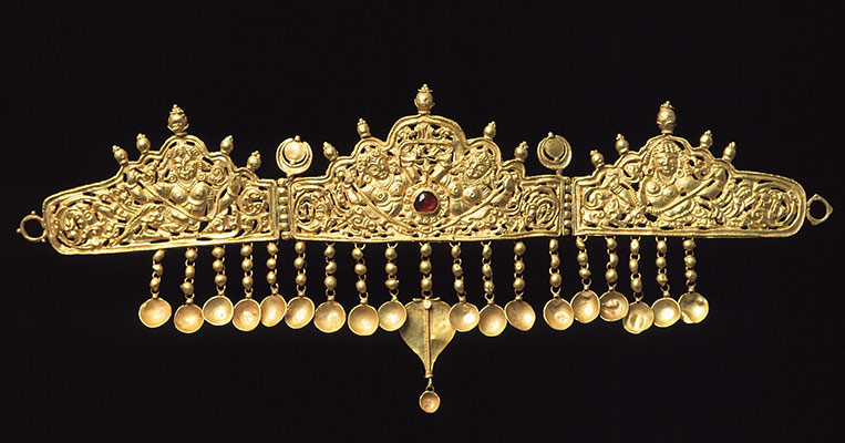 Diadem with Kinnaris (Half-Bird, Half-Female Creatures)