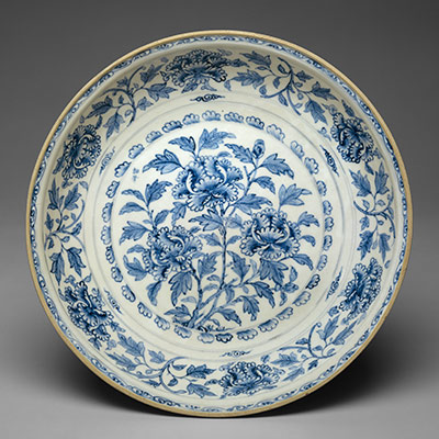 Plate with Peonies