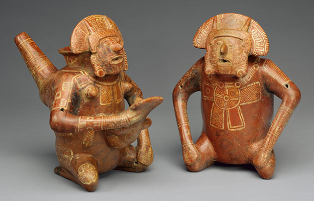 Pair of Figure Vessels