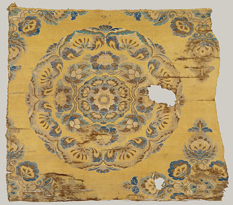 Textile with Floral Medallion