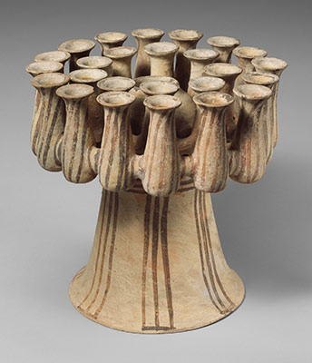 Terracotta kernos (vase for multiple offerings)