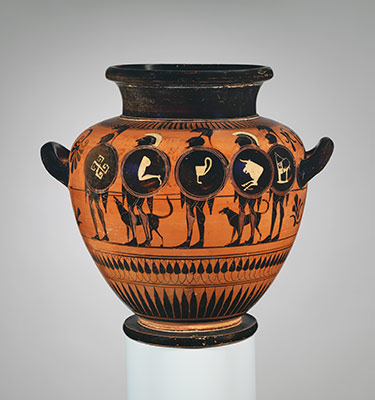 Terracotta stamnos (jar)