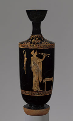 Terracotta lekythos (oil flask)