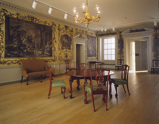 Woodwork and Wallpaper from the Great Hall of Van 