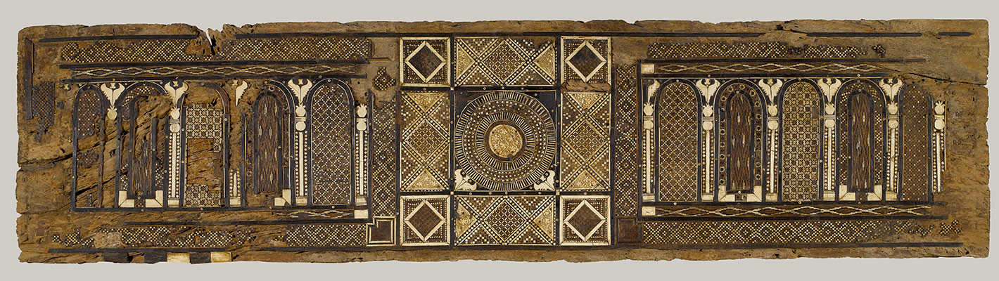 Panel from a Cenotaph or Symbolic Coffin with Marquetry Decoration