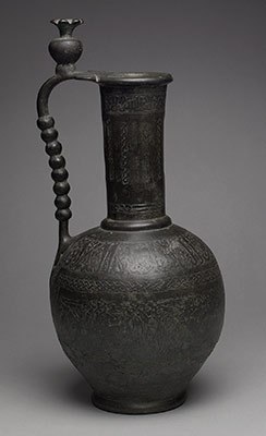 Ewer with inscriptions and hunting scenes
