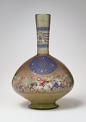 Enameled and Gilded Bottle