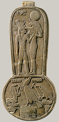 Menat of Taharqo: the King Being Nursed by the Lion-Headed Goddess Bastet