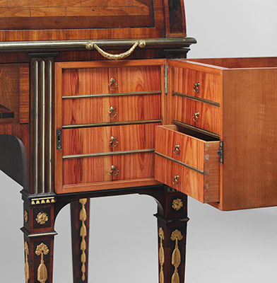 Rolltop Desk David Roentgen After Thomas Chippendale After