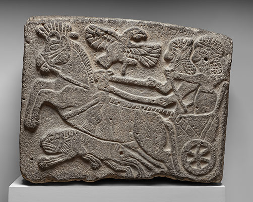 Orthostat relief: lion-hunt scene