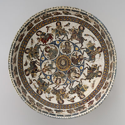 Bowl with astronomical and royal figures