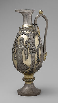 Ewer with dancing females within arcades