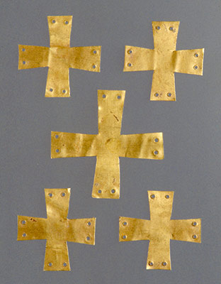 Gold Appliqué in the Form of a Cross