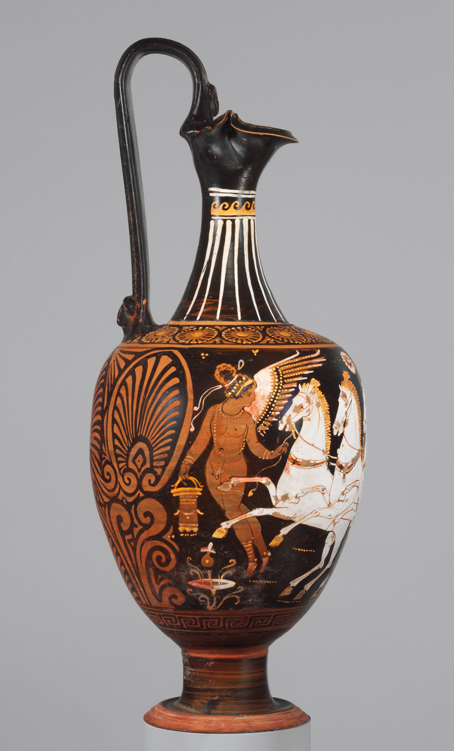 Terracotta Oinochoe Jug Attributed To The Stuttgart Group