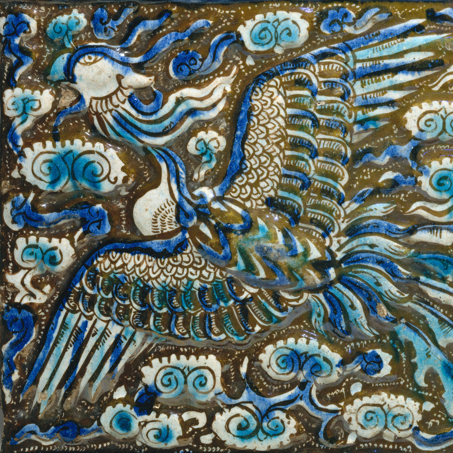 Tile with Image of Phoenix Work of Art Heilbrunn 
