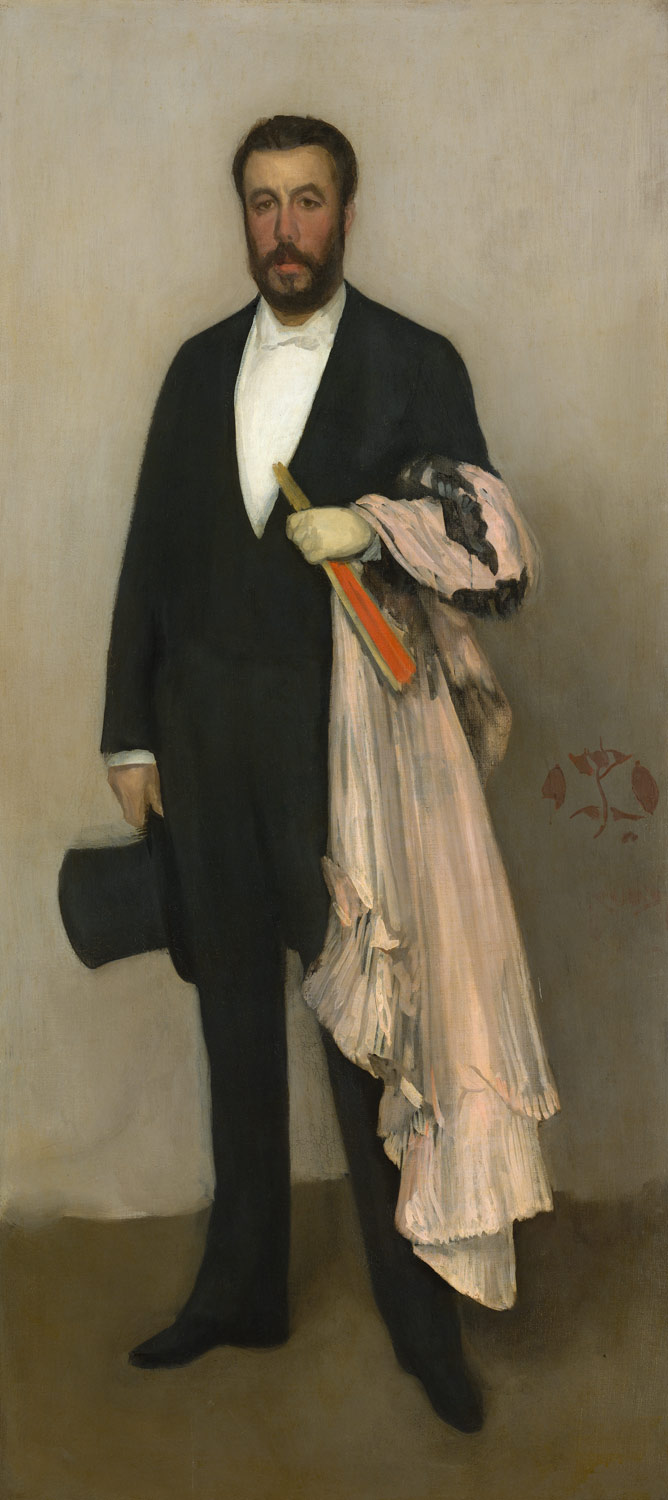 Arrangement in Flesh Colour and Black: Portrait of Theodore Duret, 
				ArtistJames McNeill Whistler,Paintings