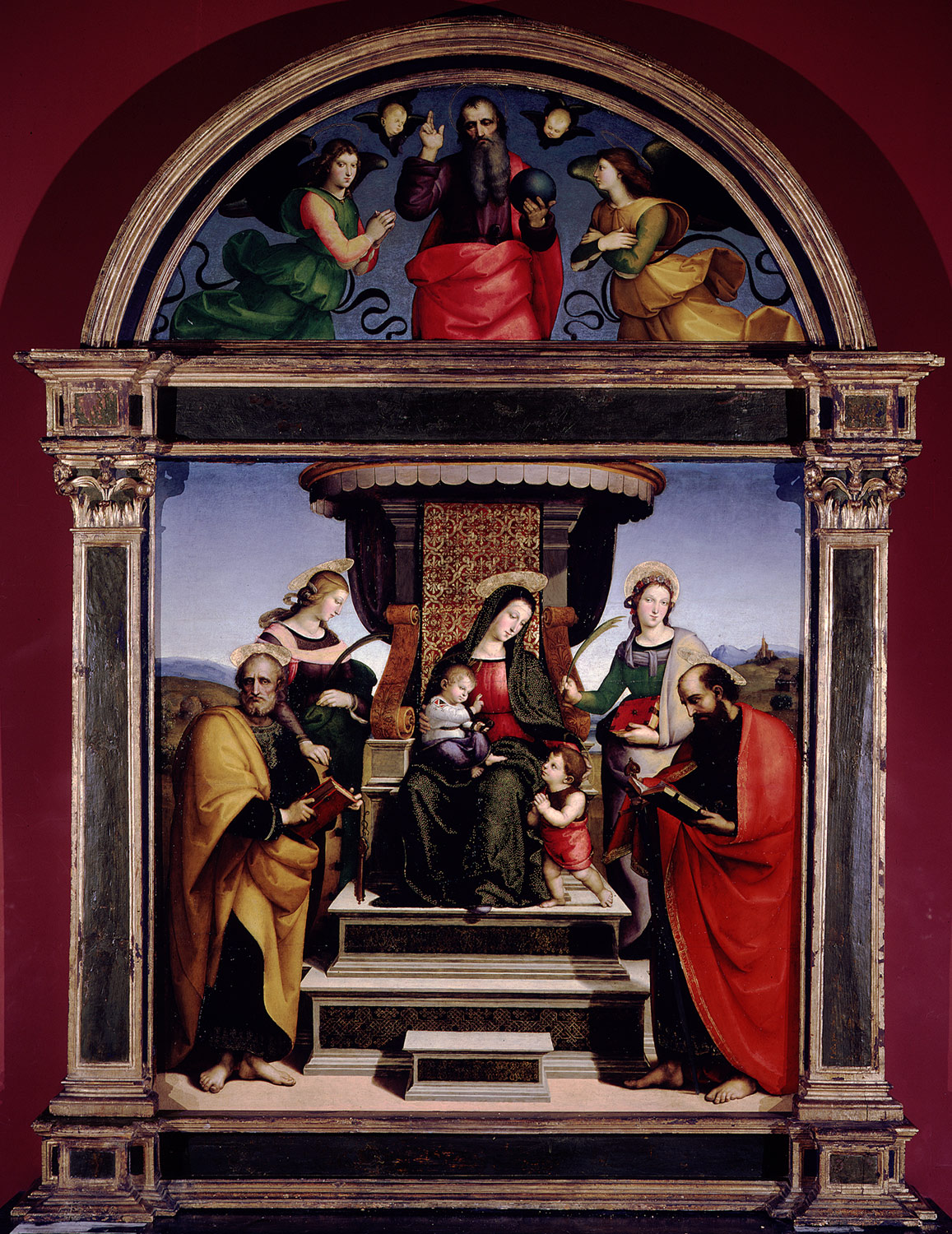 Madonna and Child Enthroned with Saints | Raphael (Raffaello Sanzio or