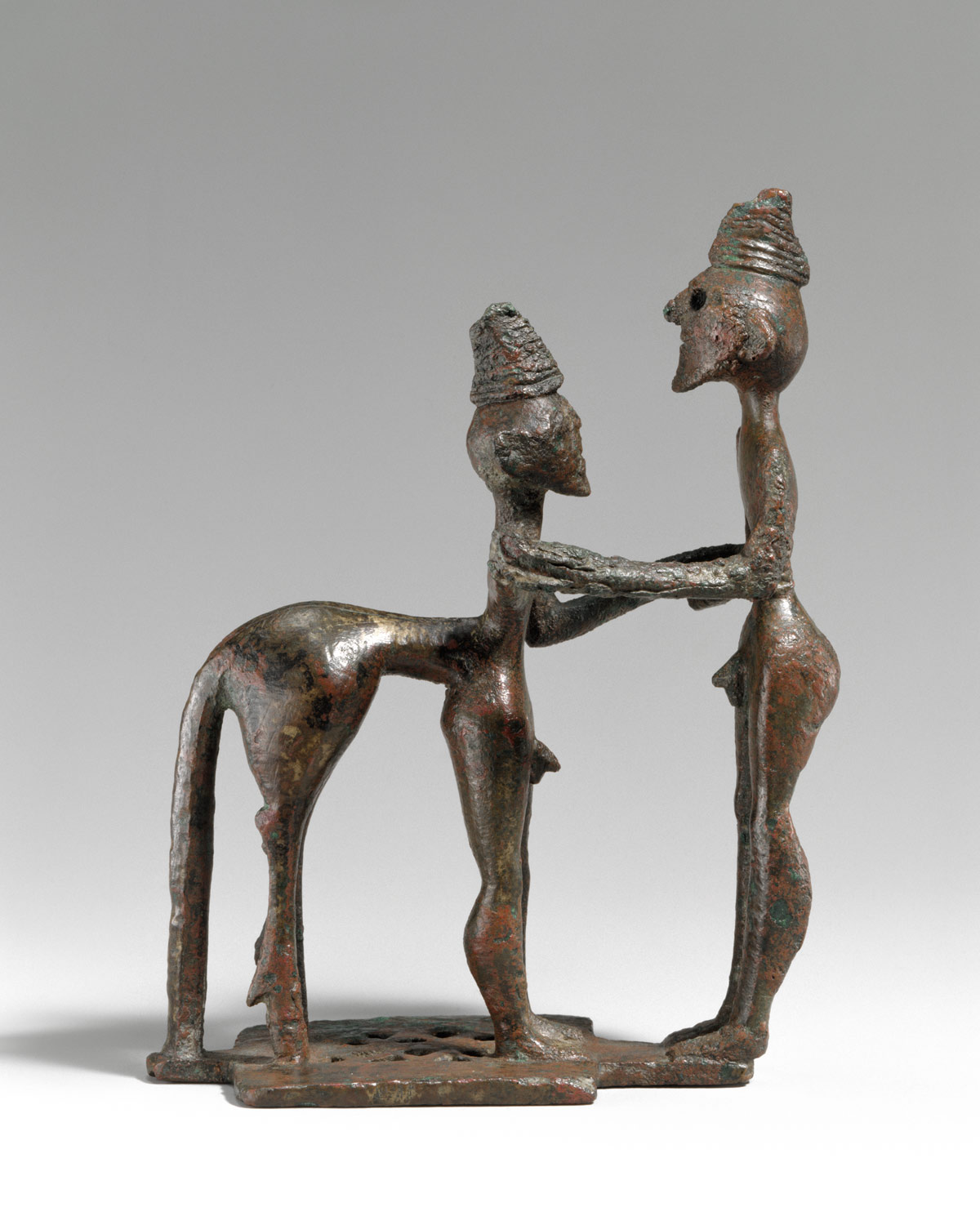 Bronze man and centaur