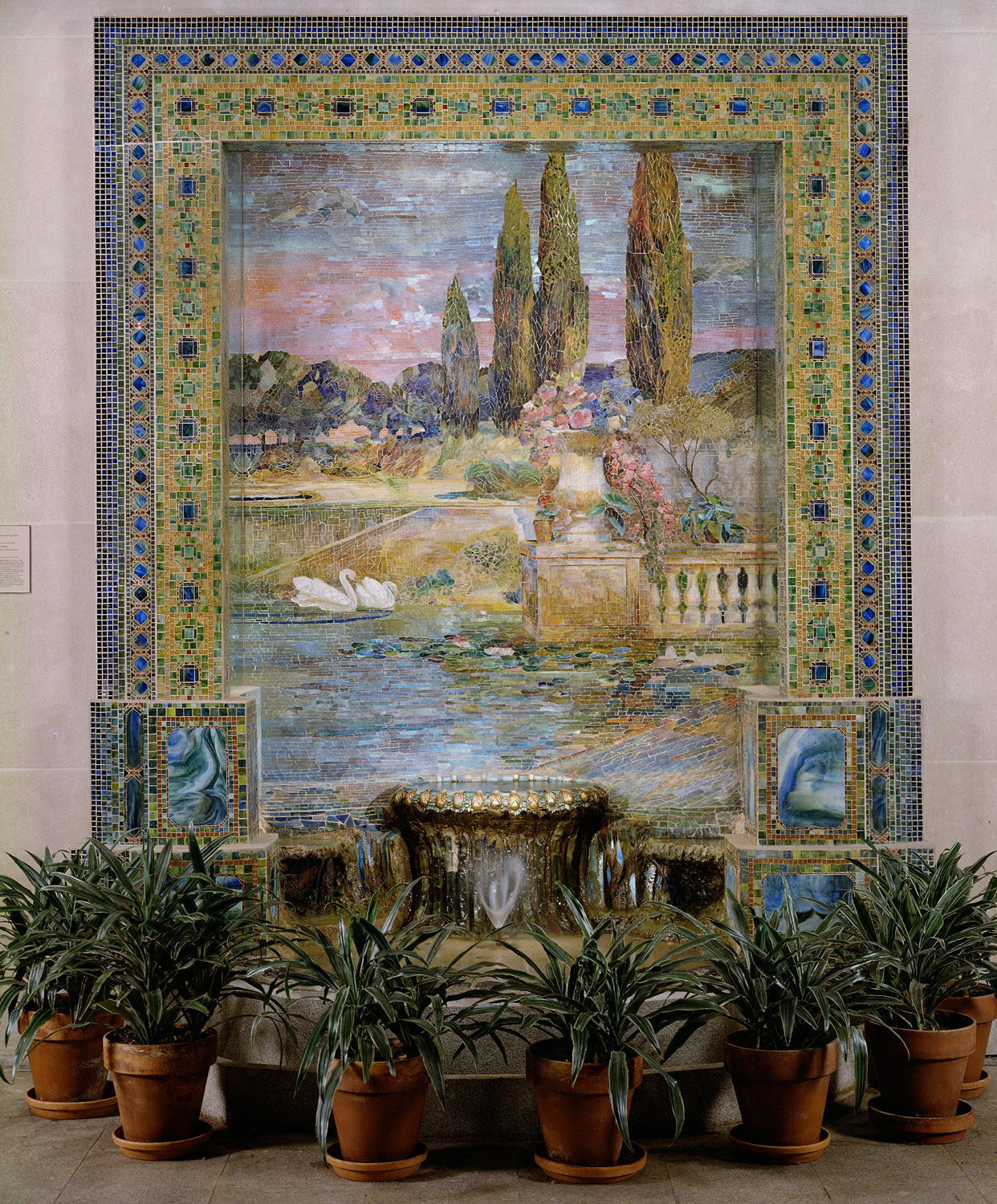 Garden Landscape Louis Comfort Tiffany Tiffany Studios