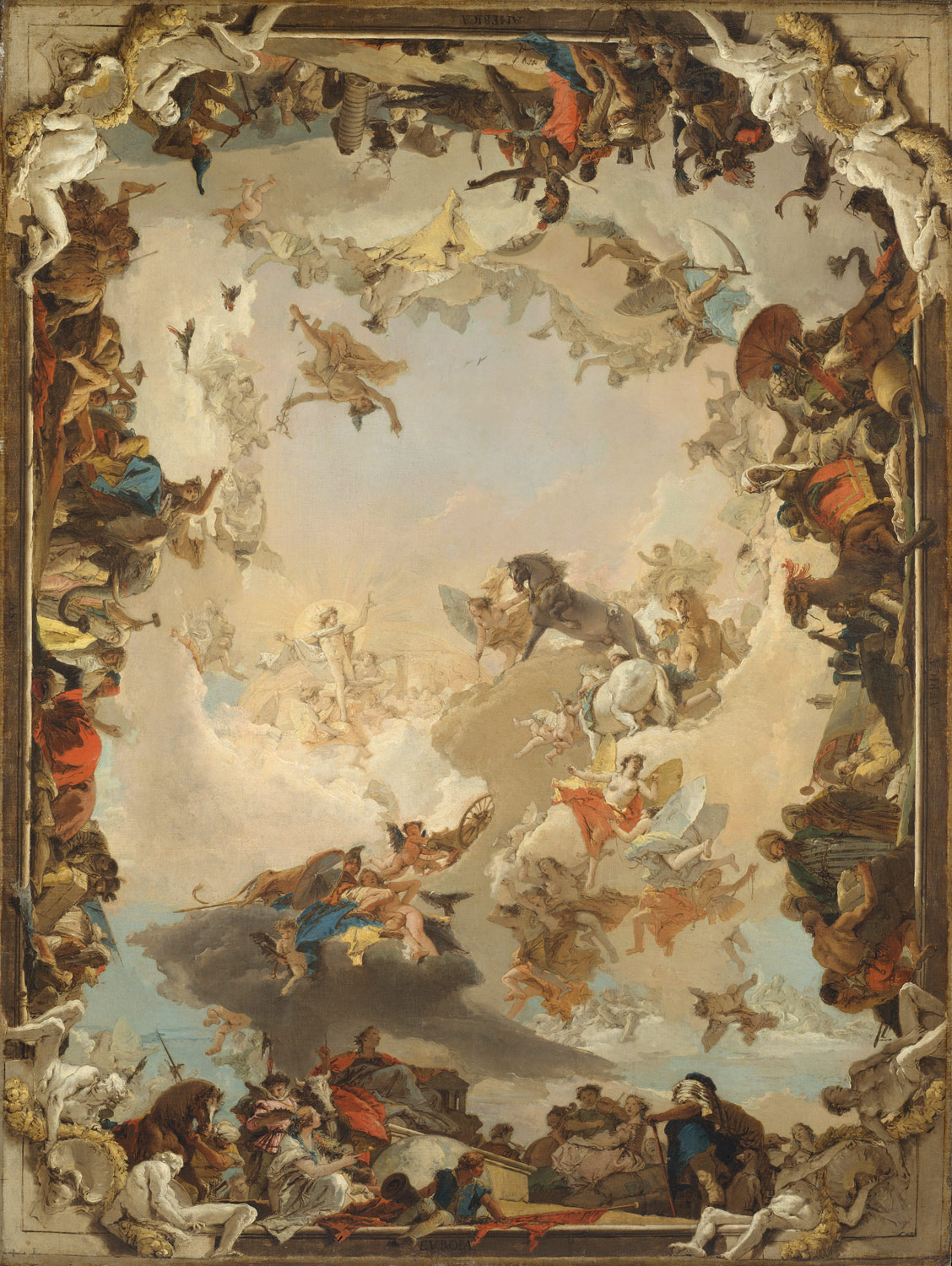 Allegory of the Planets and Continents, 
    ArtistGiovanni Battista Tiepolo,Paintings
