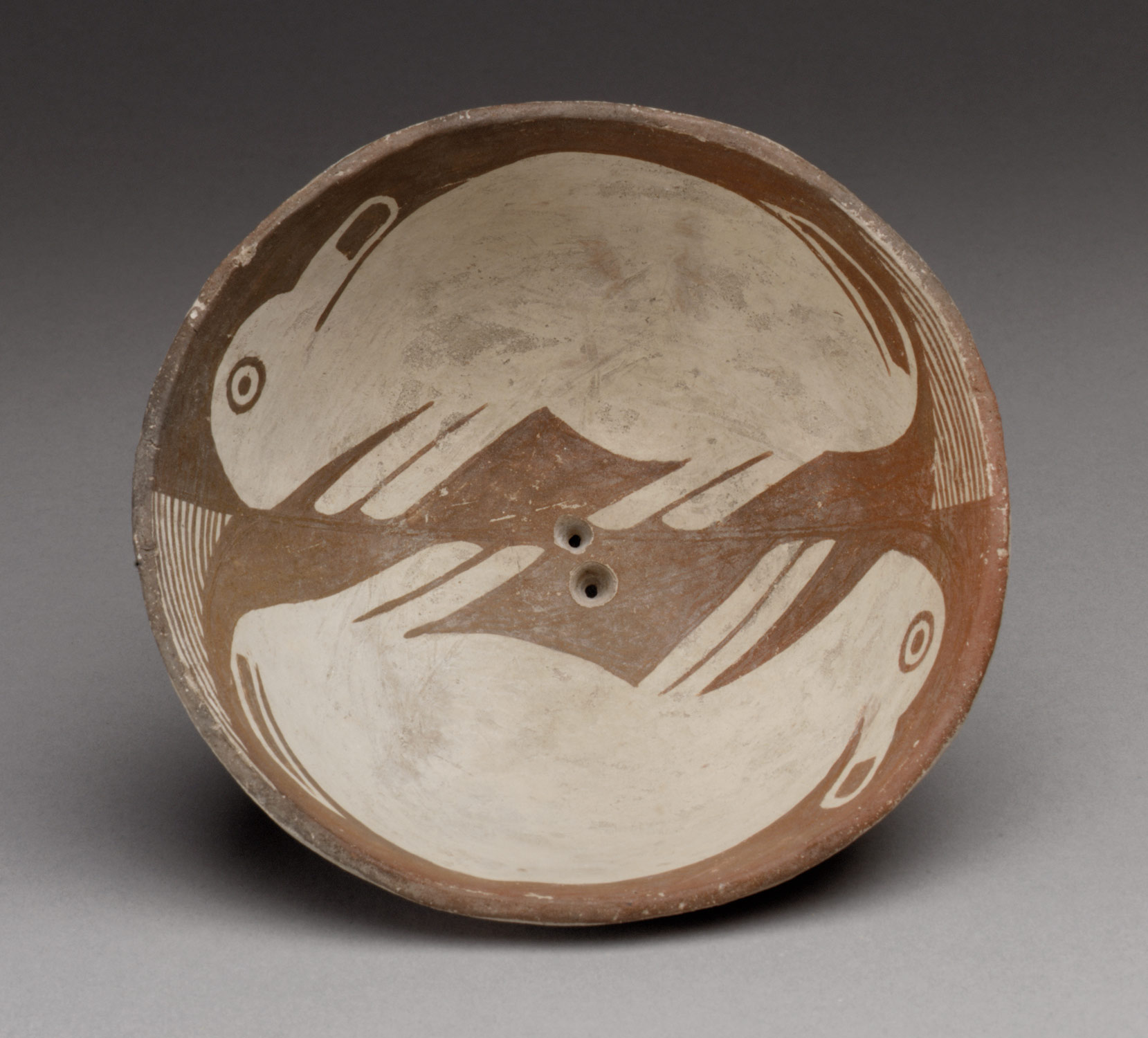 Bowl with Two Rabbits