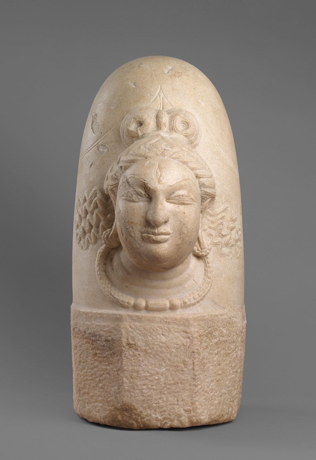Linga with Face of Shiva (Ekamukhalinga)