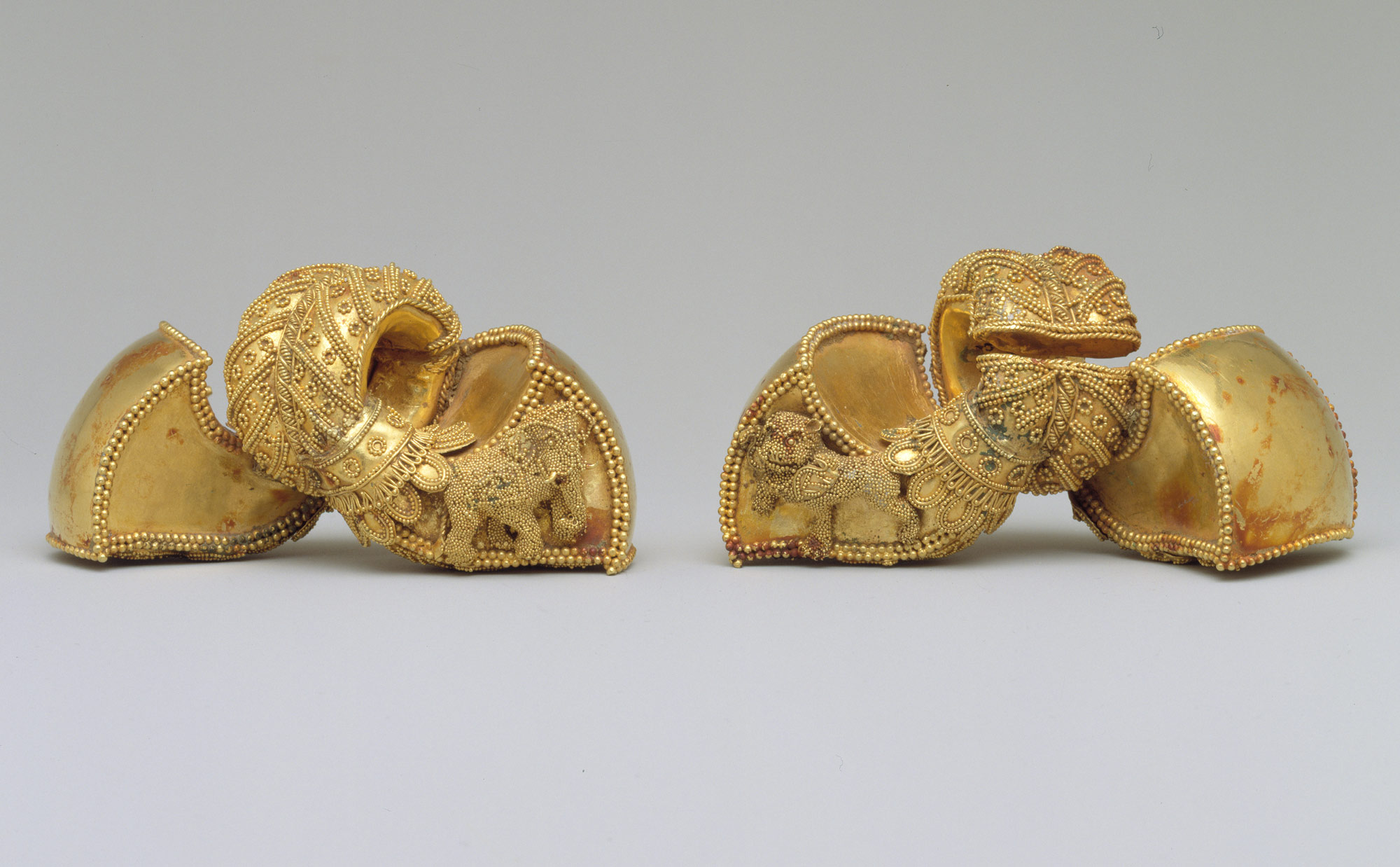 A pair of royal earrings