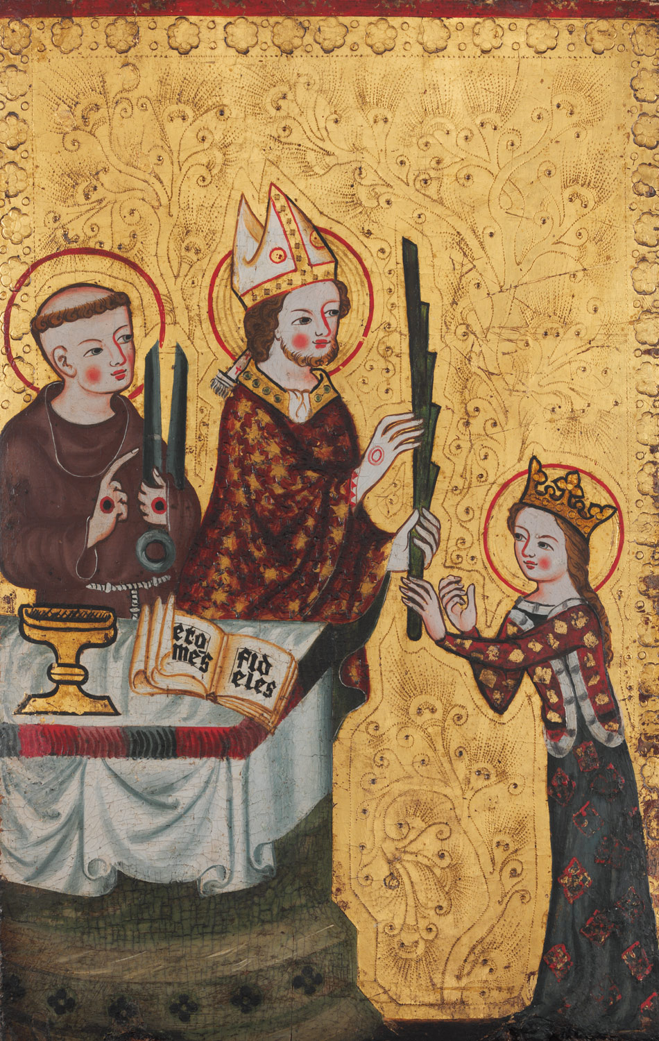 The Bishop of Assisi Handing a Palm to Saint Clare