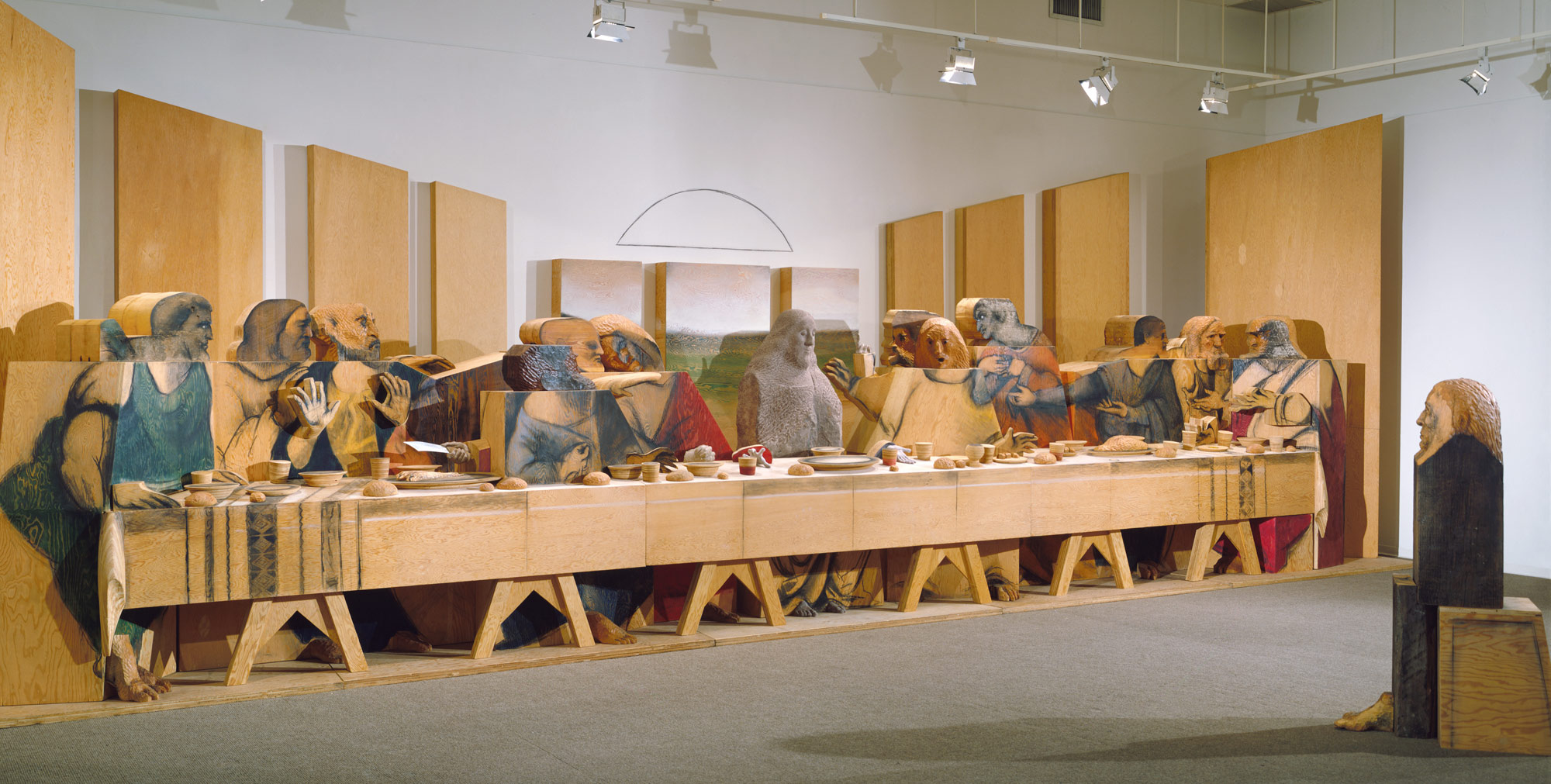 self portrait looking at the last supper marisol marisol esobar