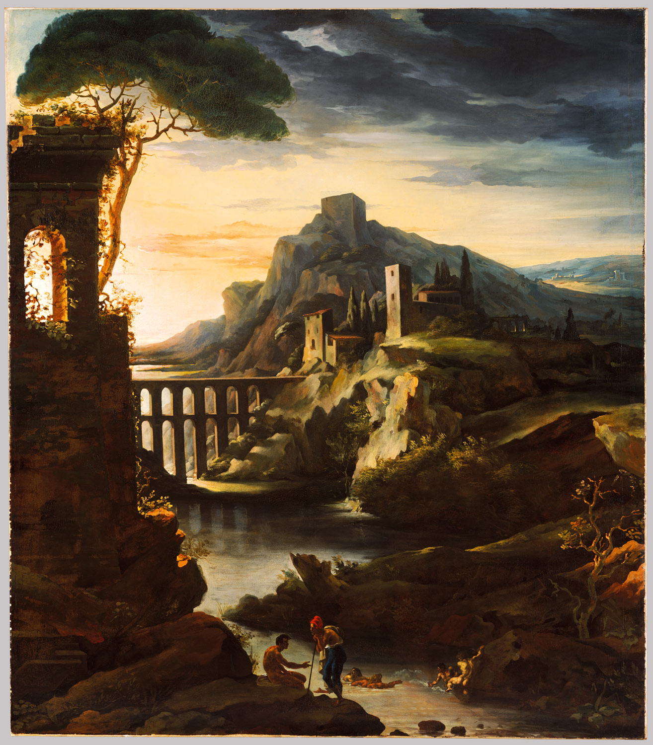 Image result for Evening: Landscape with an Aqueduct