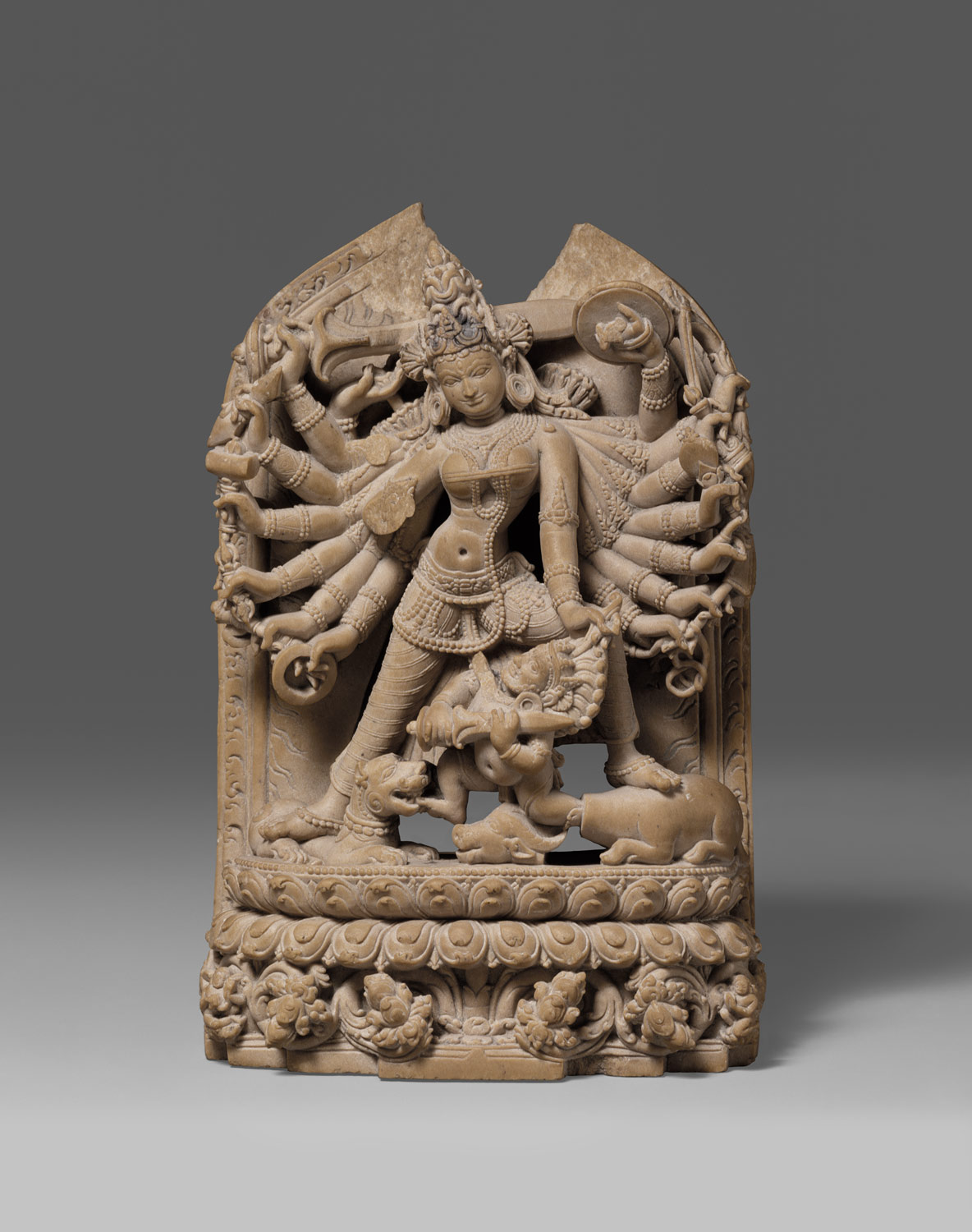 The Goddess Durga Killing the Buffalo Demon (Mahishasura Mardini)