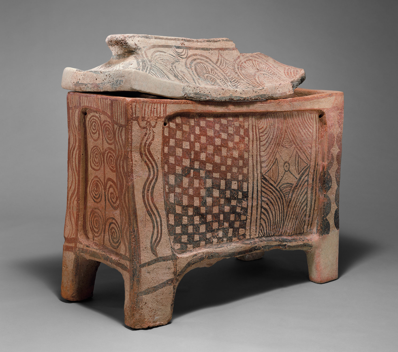 Terracotta larnax (chest-shaped coffin)