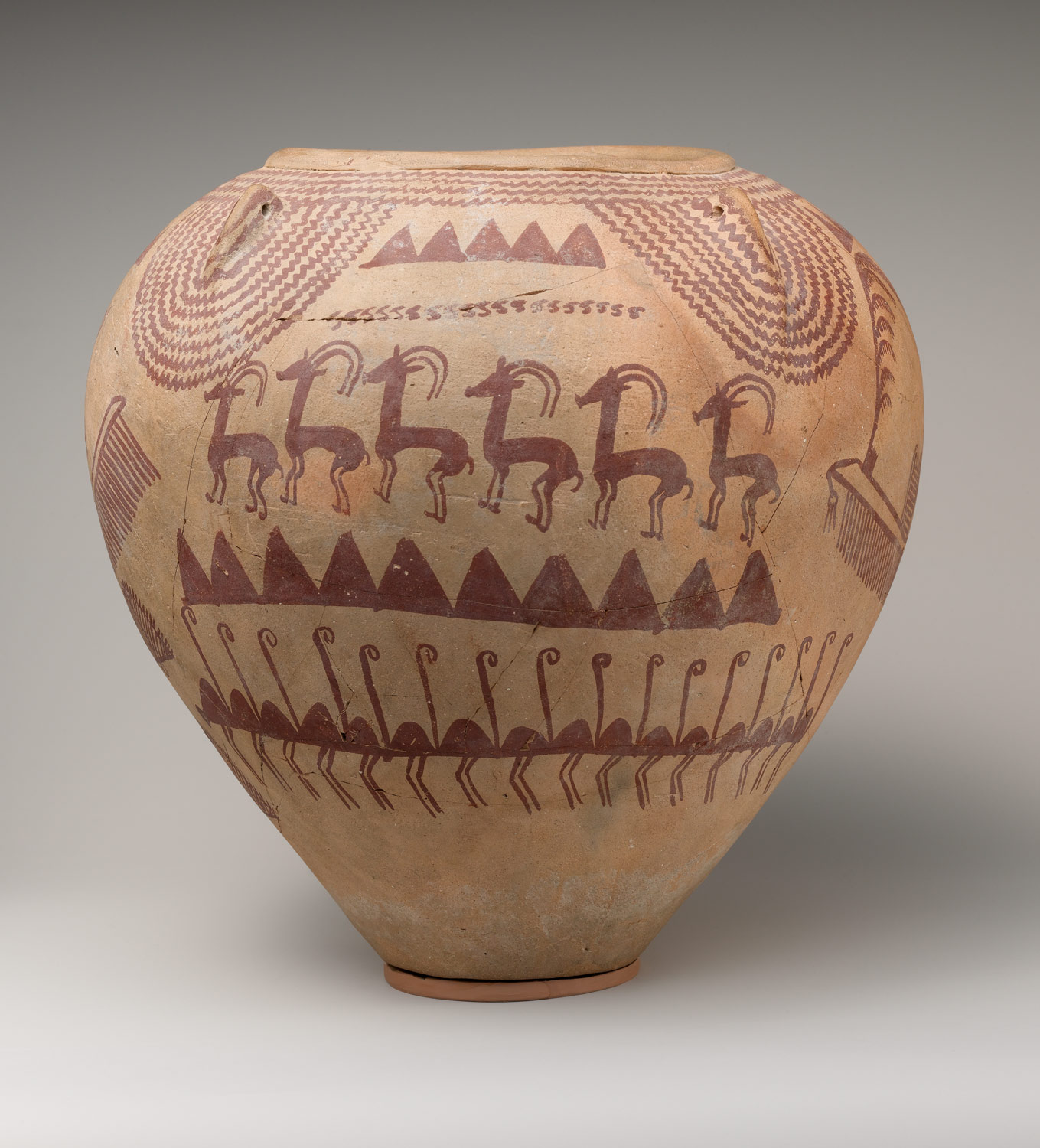 Decorated Ware Jar Depicting Ungulates and Boats with Human Figures, 
    ,