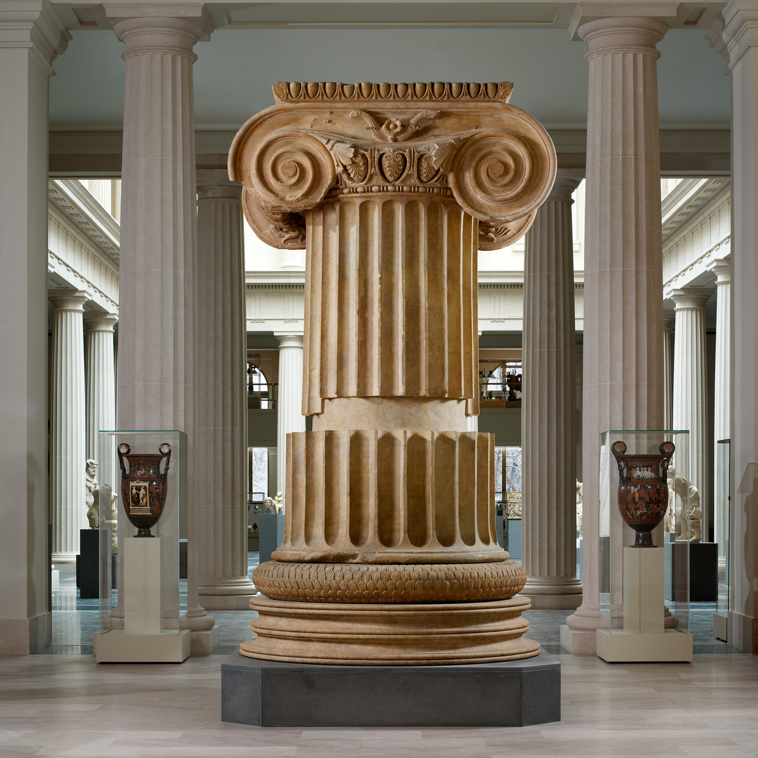 Marble column from the Temple of Artemis at Sardis