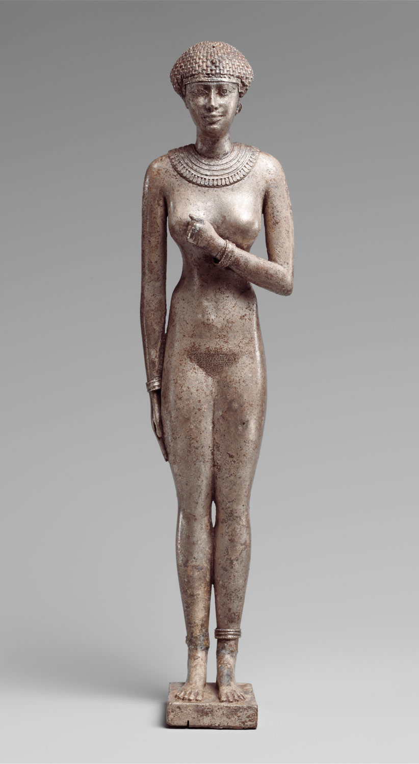 Statuette of a Royal (?) Woman with the Cartouches of Necho II on her Arms
