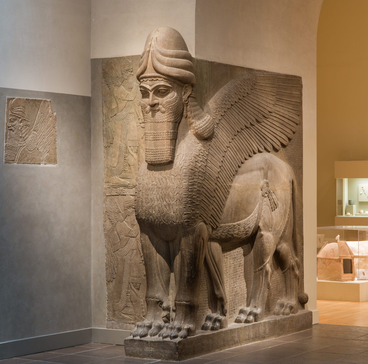 Human-headed winged lion (lamassu)