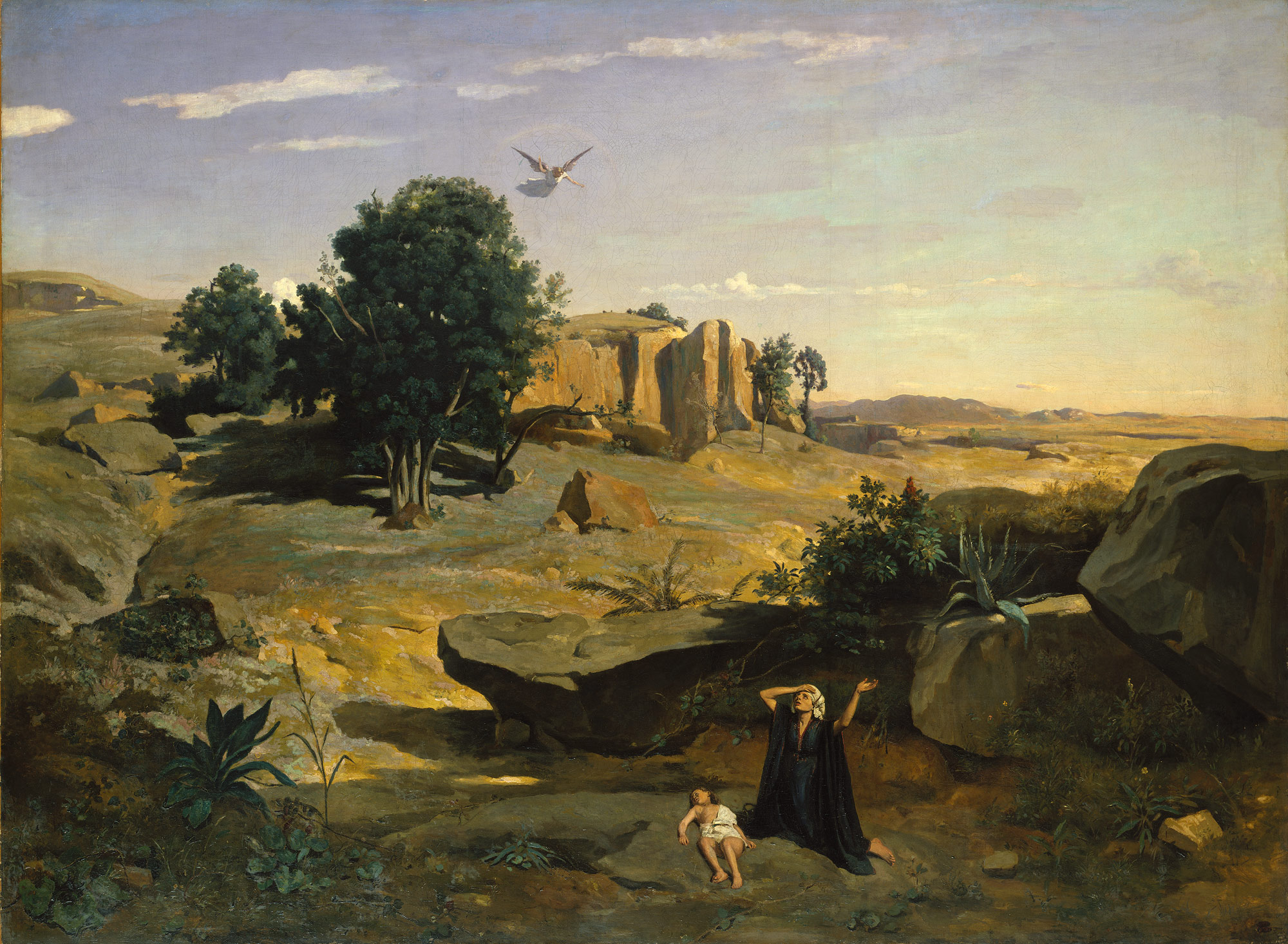 Hagar In The Wilderness Camille Corot 38 64 Work Of Art hagar-in-the-wilderness-camille-corot-38-64-work-of-art