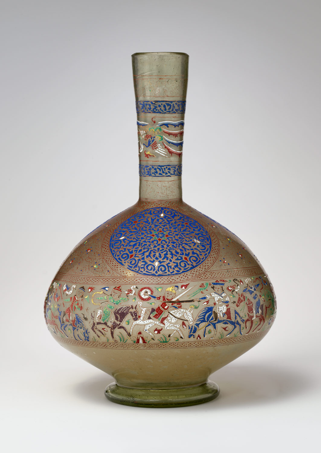 Enameled and Gilded Bottle