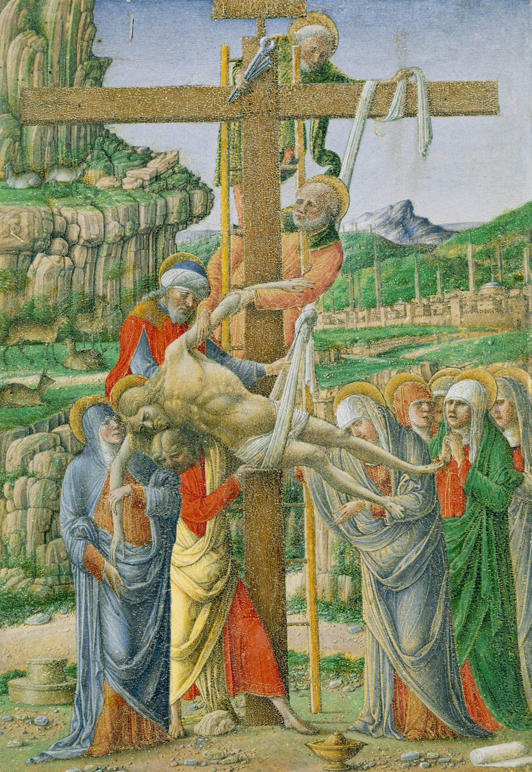 descent from the cross girolamo da cremona 49 7 8 work of art