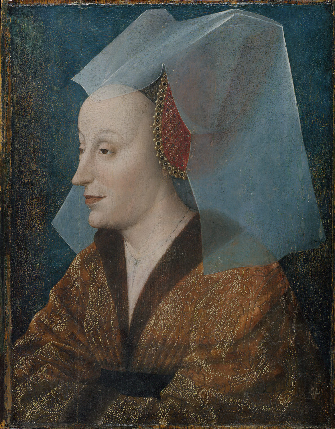 Captions; Portrait of a Noblewoman, Probably Isabella of Portugal (1397 –1472)