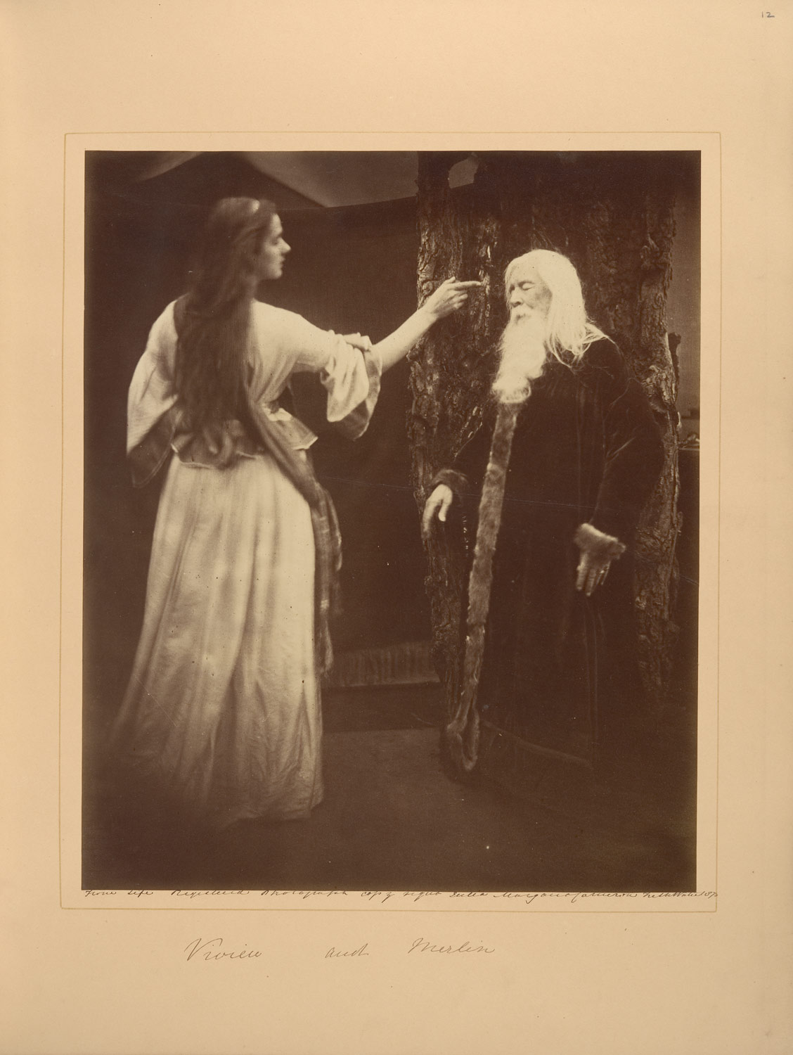 Vivien and Merlin | Julia Margaret Cameron | 52.524.3.5 | Work of 
