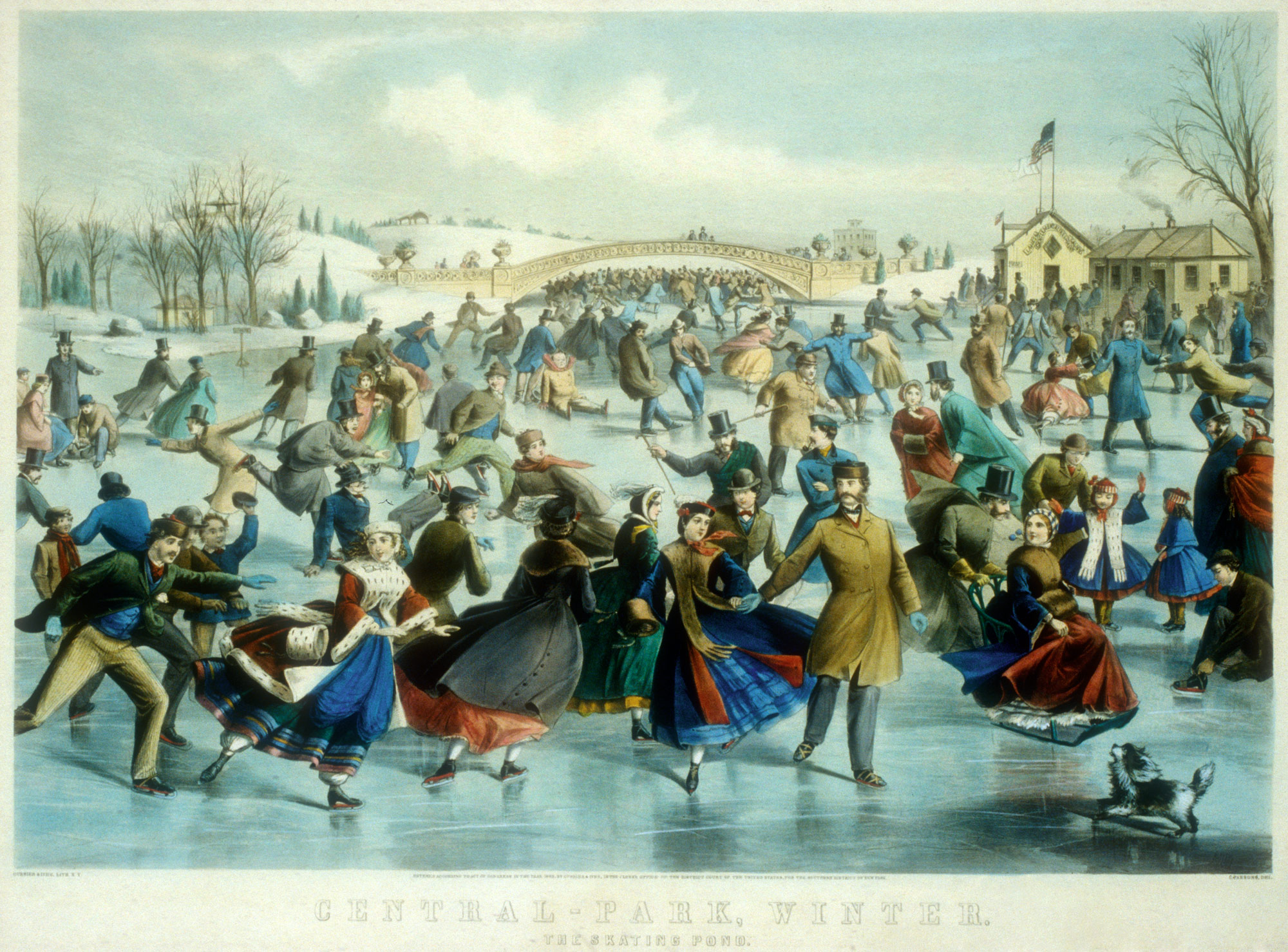 Famous Children Skating On Ice Painting Famous Children Skating On Ice Painting