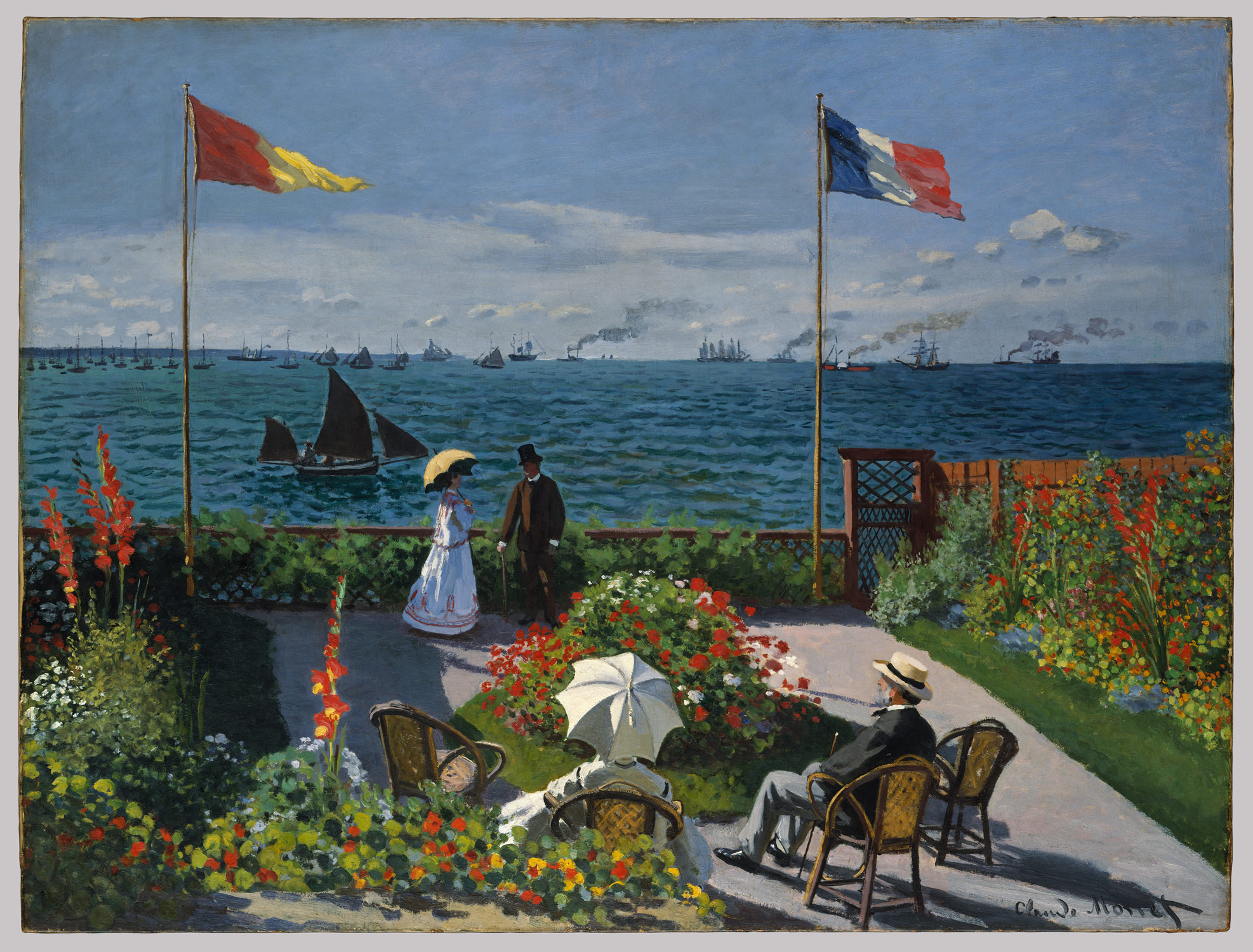 Garden at Sainte-Adresse, 
    ArtistClaude Monet,Paintings