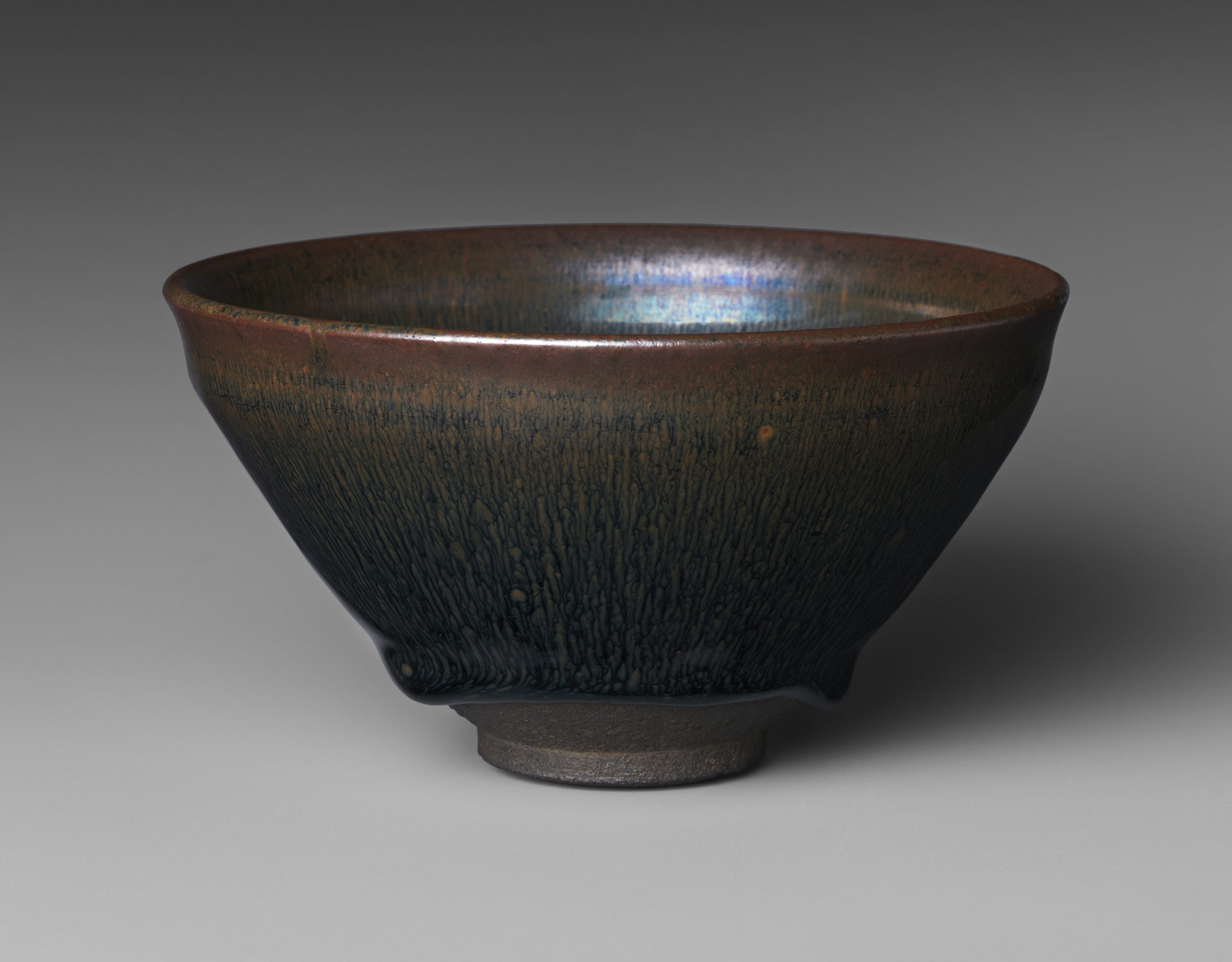 Tea Bowl with “Hare’s-Fur” Glaze

