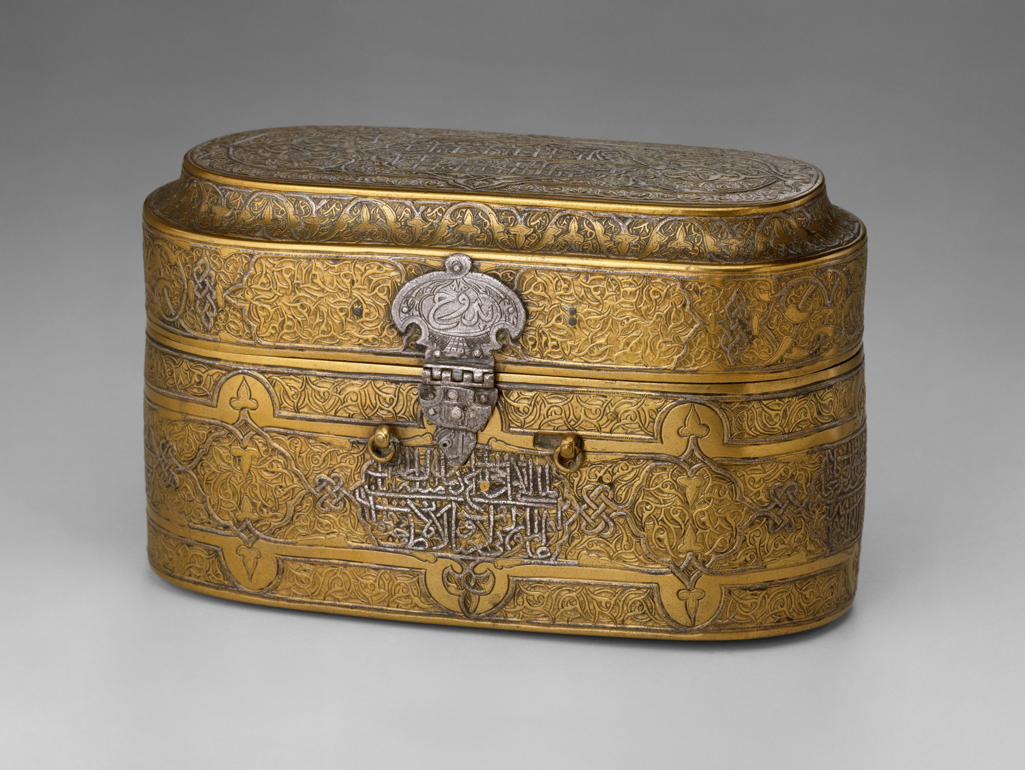 Lidded Box of Muhammad al-Hamawi, Timekeeper at the Umayyad Mosque, Damascus
