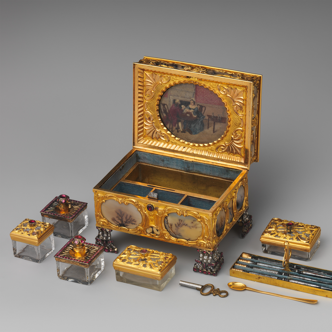 An image of a collection of European Decorative Art Objects.